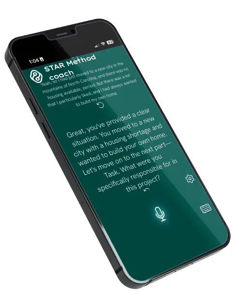 Screenshot of the STAR Method App